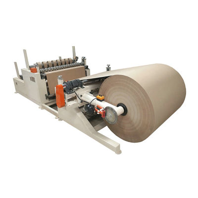 ماشین برش کاغذ رول کرافت اندازه سفارشی 100-140m / Min jumbo roll slitter rewinder